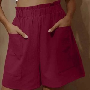 🔥Women's Summer High Waist Wide Leg Casual Shorts
